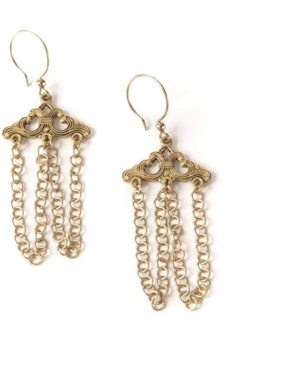 Pindi House Art Deco Scroll Earrings